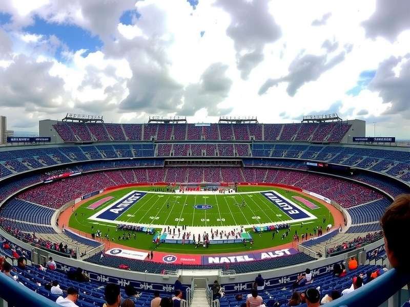 Interior view of MetLife Stadium during a game