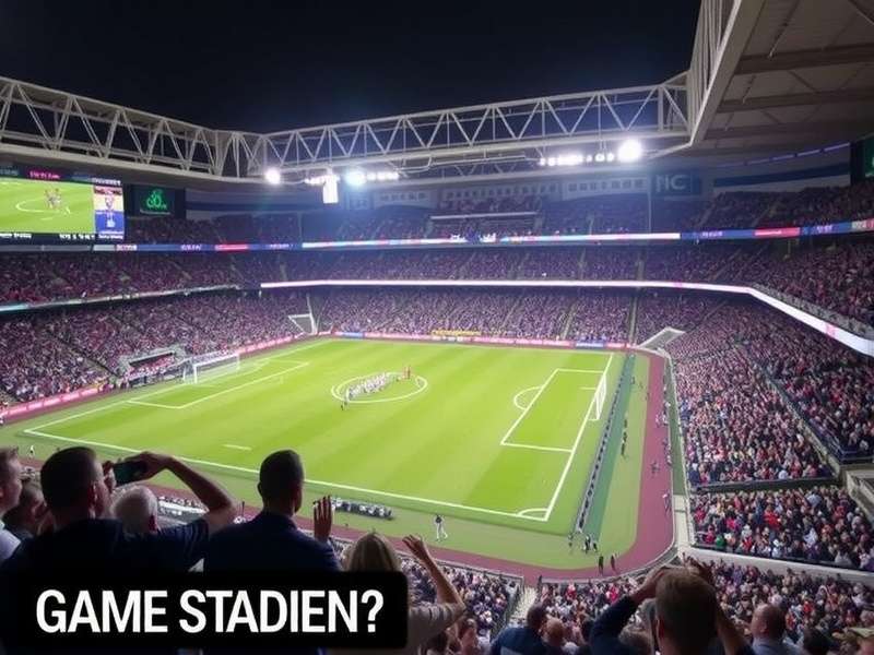 Aerial view of MetLife Stadium showing full architecture