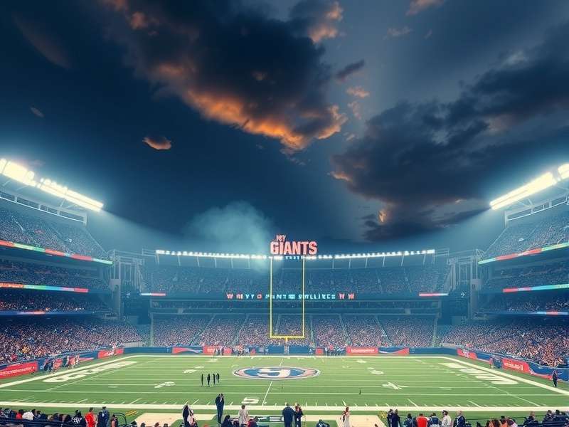 MetLife Stadium exterior view during a game