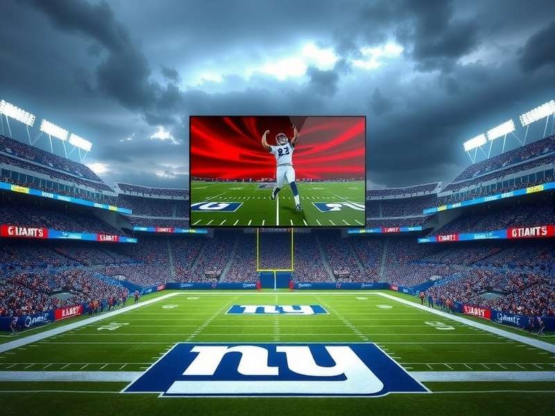 Aerial view of MetLife Stadium in East Rutherford, New Jersey, showing its iconic exterior and parking lots