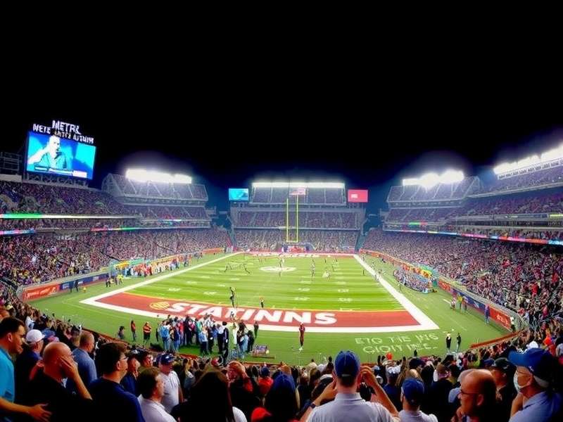 Aerial view of MetLife Stadium in East Rutherford, New Jersey