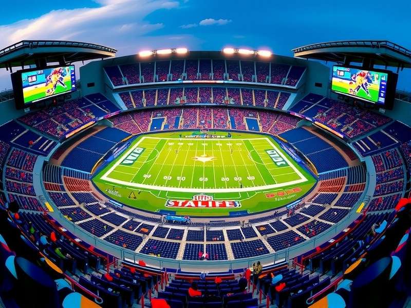 Detailed overhead diagram of MetLife Stadium seating sections and levels