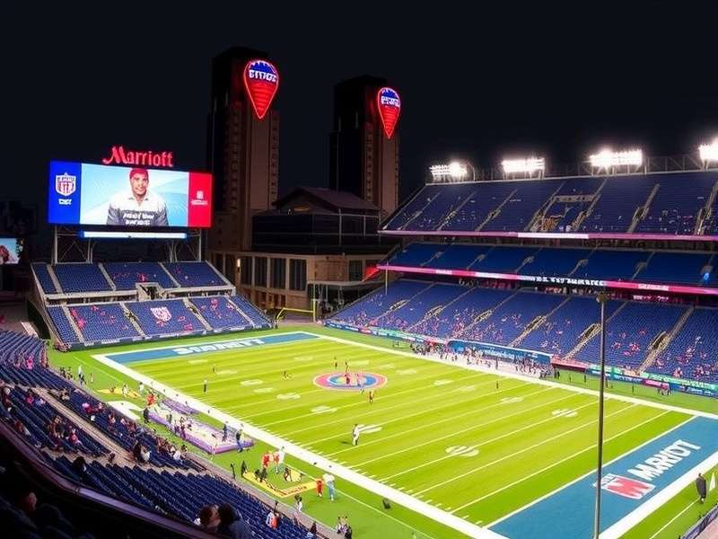 Vibrant tailgating scene in the MetLife Stadium parking lot with fans grilling and socializing