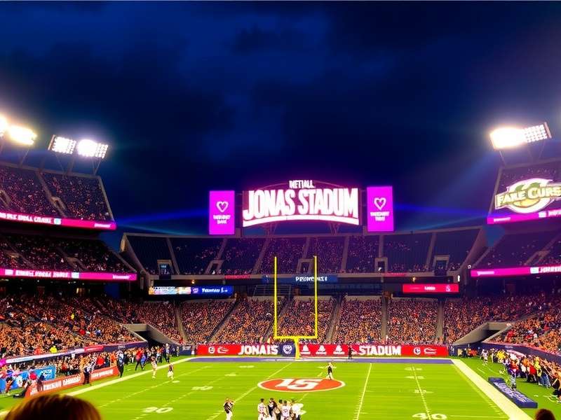 Jonas Brothers performing live at MetLife Stadium concert