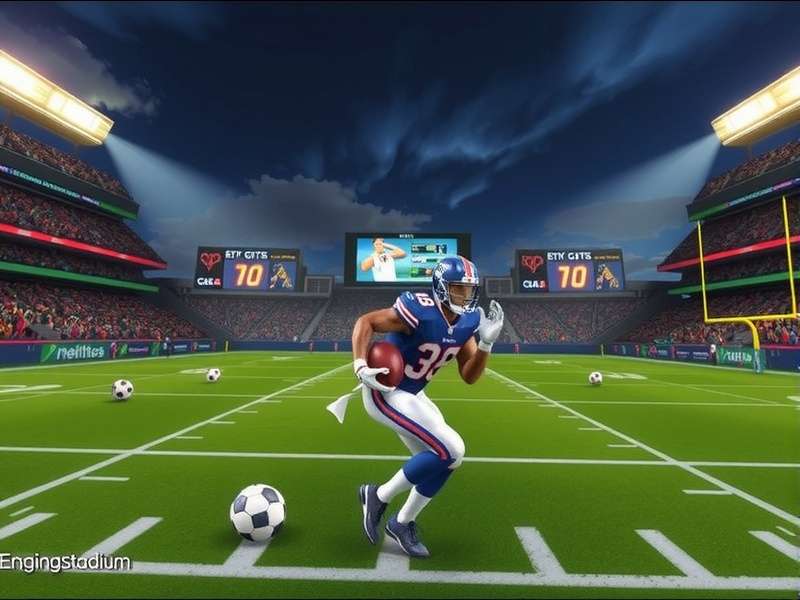 3D rendered color-coded seating chart of MetLife Stadium showing different sections