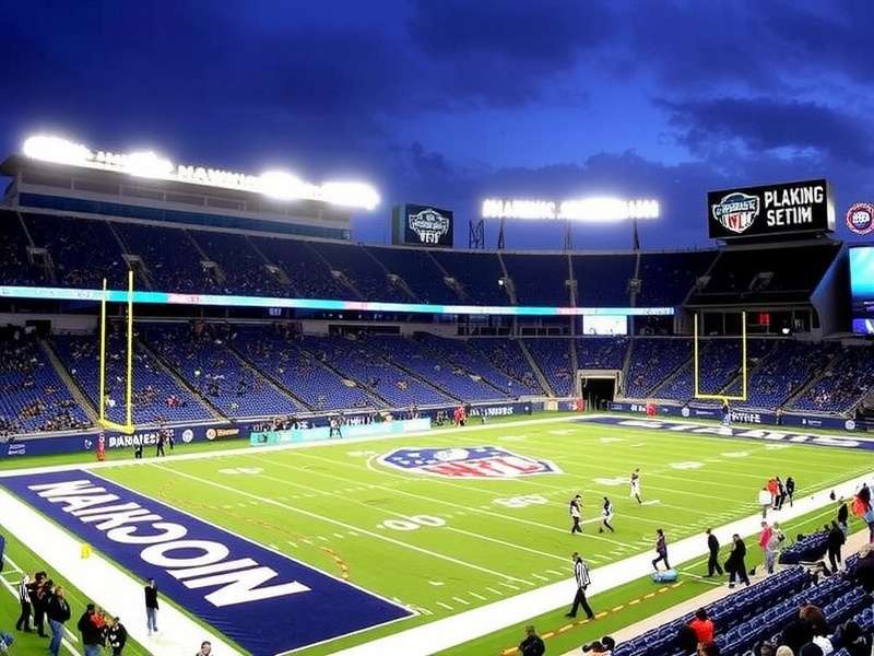 Vibrant tailgating scene in MetLife Stadium parking lot with fans grilling and socializing