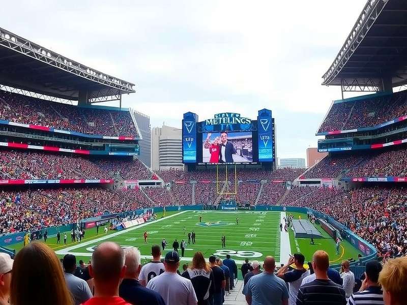 Detailed view of MetLife Stadium seating during a concert