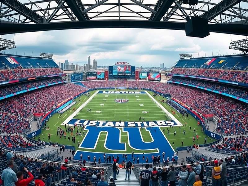 MetLife Stadium during a New York Giants home game with full crowd