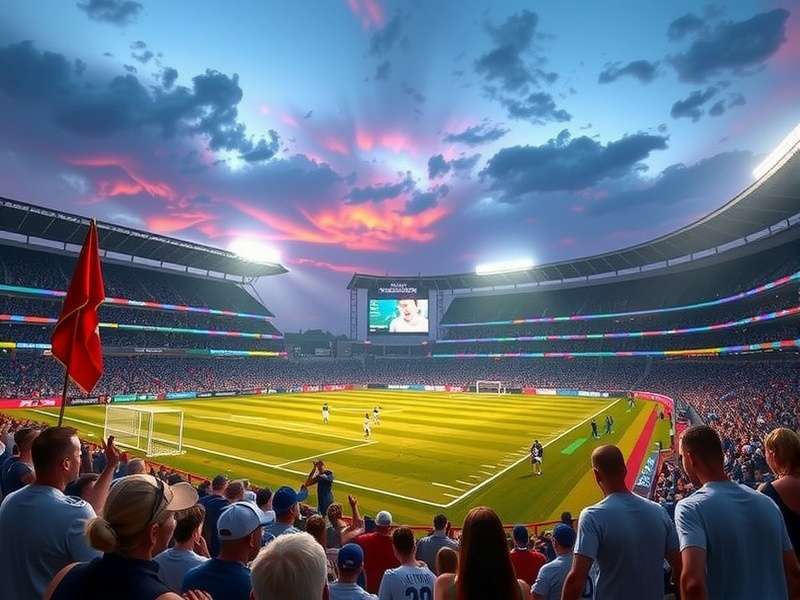 Aerial view of MetLife Stadium packed with fans during a major event