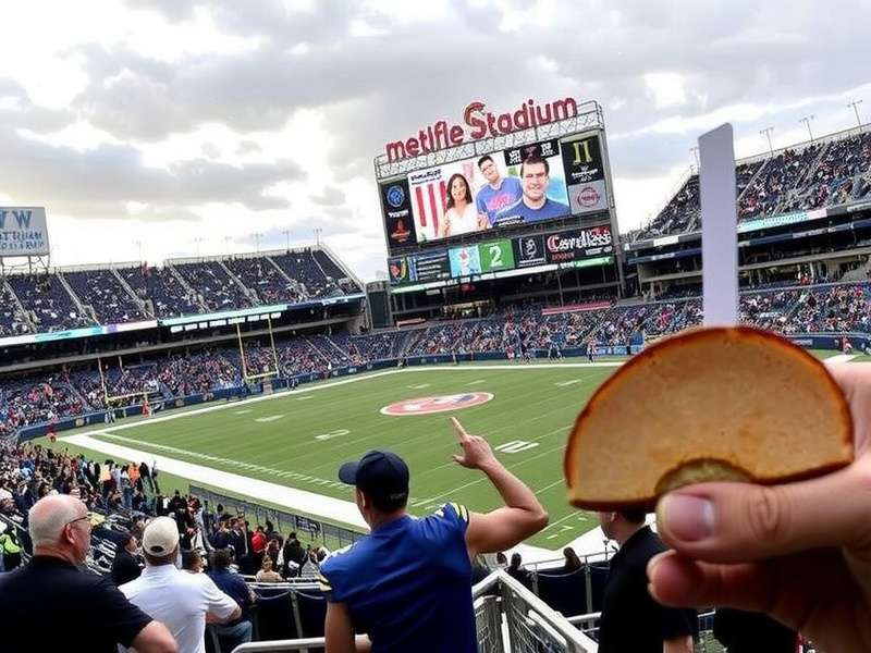 Delicious burger and fries at a stadium concession stand