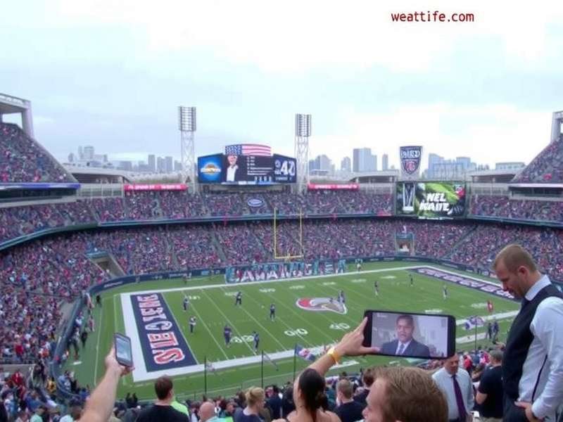 Weather In Metlife Stadium – panoramic view of stadium under dramatic sky