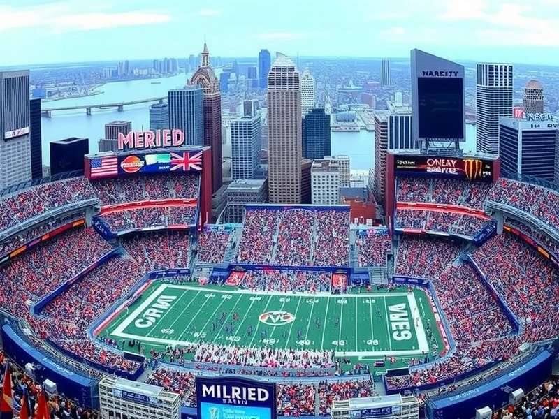 View from Section 124 at MetLife Stadium during an NFL game
