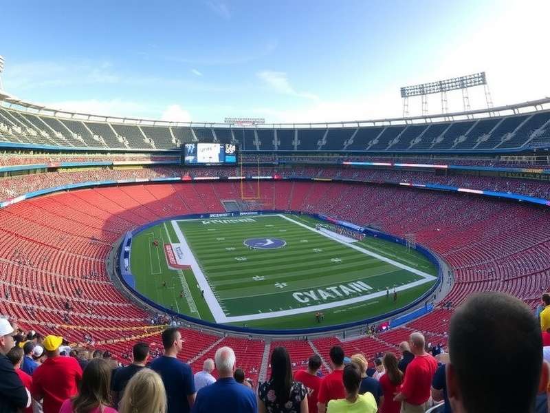 Metlife Stadium concert seat view from lower bowl section showing stage and crowd